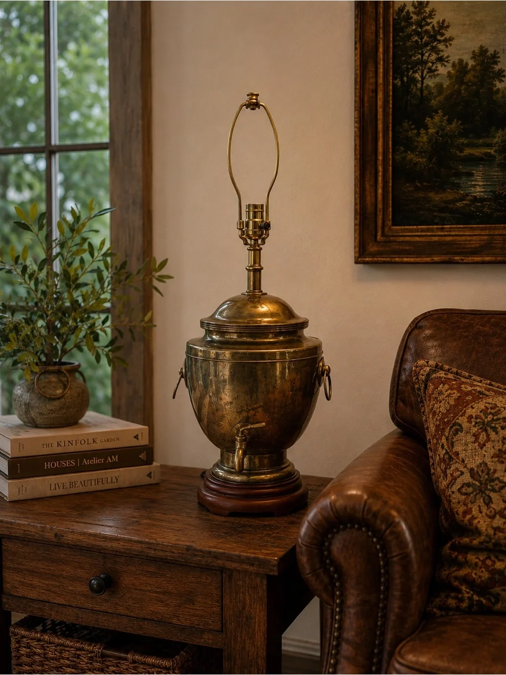 Vintage brass lamp